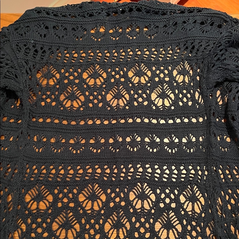 NWT Lucky Brand Crochet Cardigan XS - Picture 9 of 15